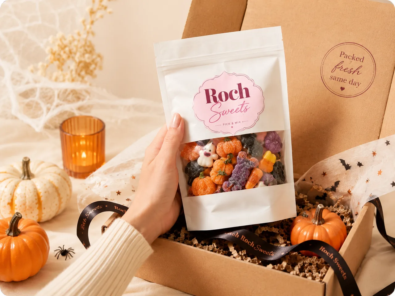 A Roch Sweets pick and mix pouch