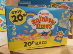 60 X 10g Rainbow Drops Rrp 20p