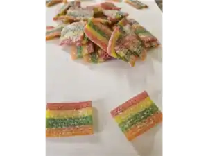 BELTS SMALL pieces RAINBOW multicoloured FRUITY FLAVOUR (V)