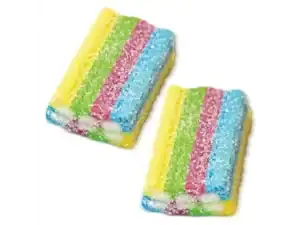 BRICKS (with centre filling) FIZZY FRUITY MULTICOLOURED