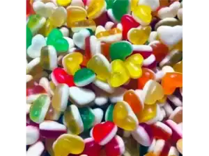 HEART shape MINI GUMMY MULTICOLOURED
