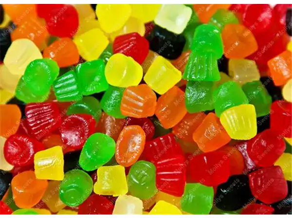 Vibrant gummy candies with fruit flavors, perfect for snacking and gifting.