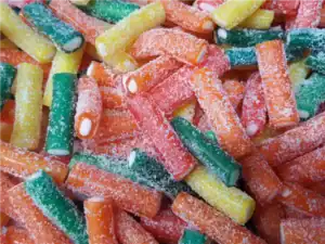 PENCILS tubes logs FIZZY ASSORTED COLOURS (MINI PIECES)