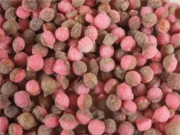 Colorful fruit gummies with sweet and tangy flavor, perfect for candies lovers.