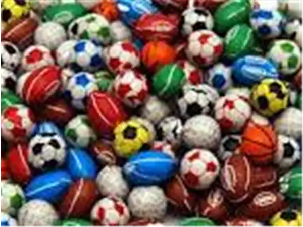 Balls Sports Chocolate V Assorted Sports Design