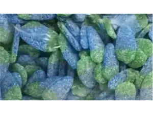 fruit shaped FIZZY SOUR BLUE RASPBERRIES (V)