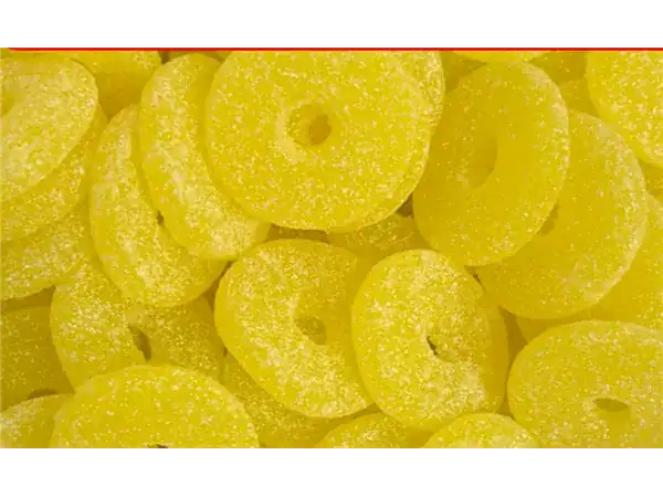 Fruit Shaped Pineapple Slices Fizzy Vegan