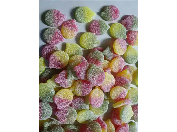 Fruit Shaped Sour Fizzy Apples Vegan