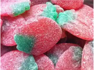 fruit shaped STRAWBERRIES (V) (FIZZY) (GIANT)
