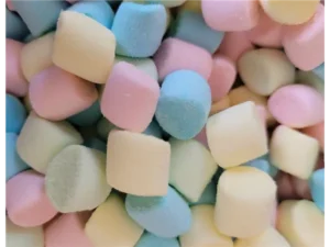 Vibrant pastel marshmallows ideal for baking, snacking, and party favors.