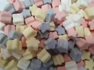 marshmallows (ASSORTED COLOURS) STAR SHAPES (MINI)