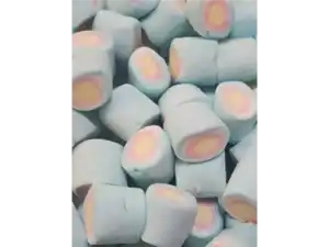 marshmallows BLUE COLOUR with COLOURED CENTRES (BIG)