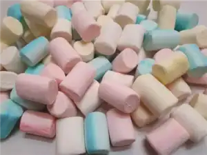 marshmallows FLOWER SHAPED MULTICOLOURED (BIG) (lemon and cheesecake flavour)