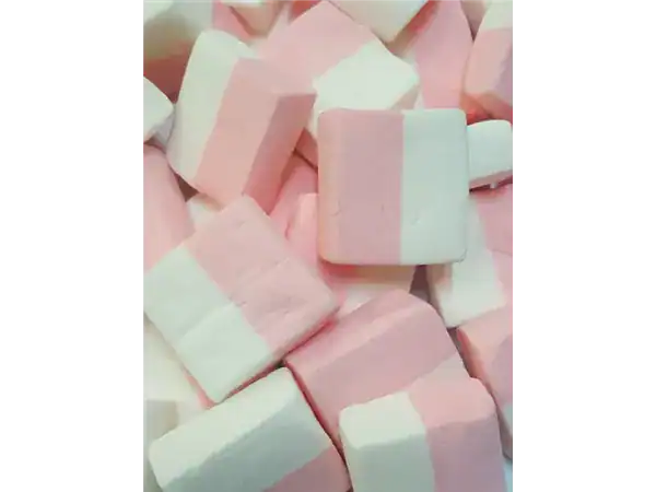 Delicious pink and white marshmallow candies ideal for sweet treats and gifting.