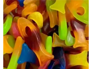 sea creature shape FREAKY FUNKY FISH (GUMMY) (VEGAN)