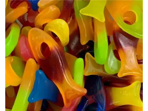 Vibrant assorted gummy candies for delicious snacking.