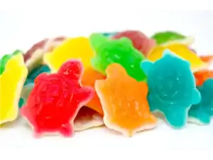 sea creature shape TURTLES (GUMMY) (ASSORTED COLOURS)